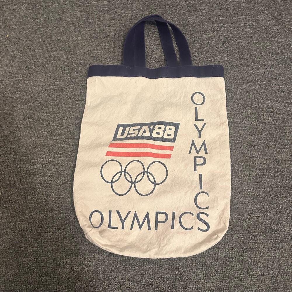 1988 Summer Seoul Olympics Cotton Canvas Tote Bag